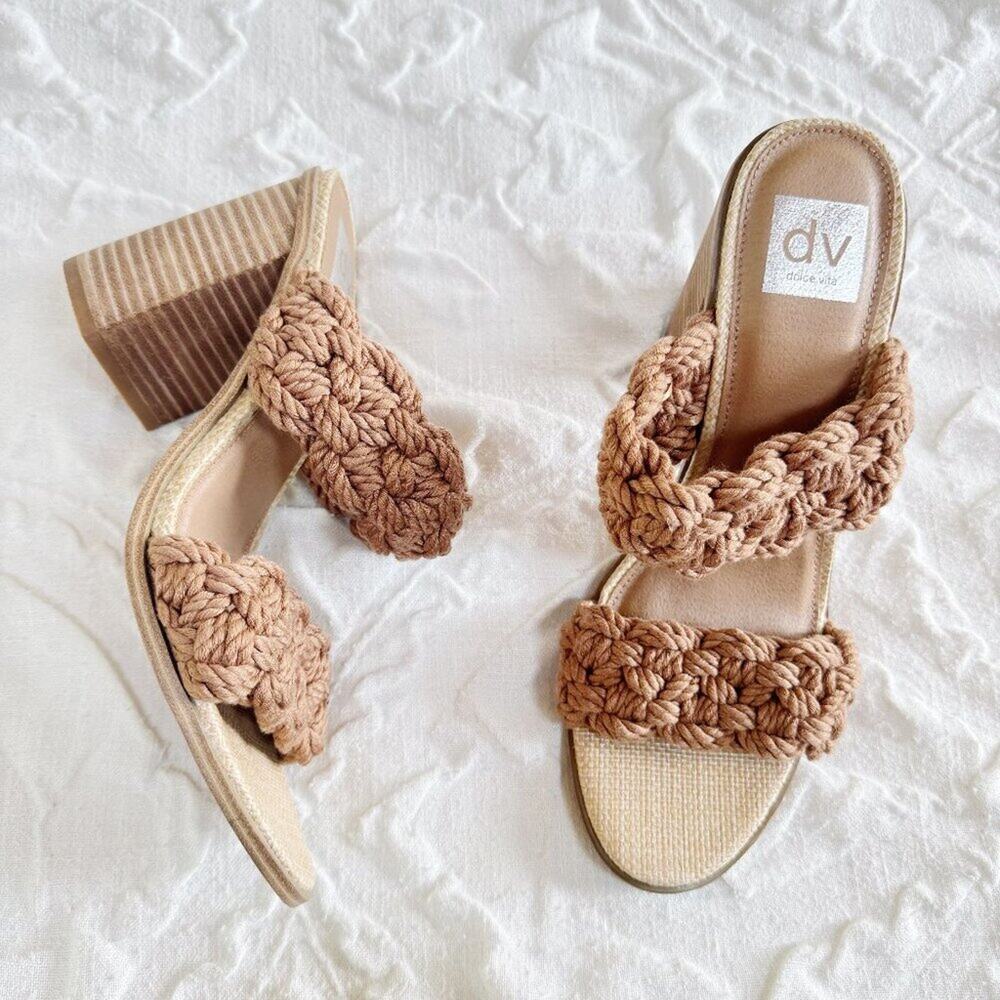 DV by Dolce Vita Roulette Block Heel Slide Sandal Size 11